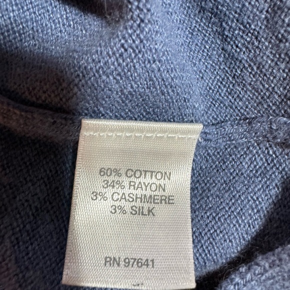 J.Jill Longline V front Button Cardigan,Cornflower Blue, Size Medium - Picture 5 of 11